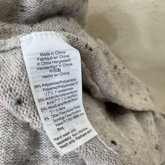 Madewell Donegal Kent coziest yarn Oversized Size L speckled gray long line - Picture 6 of 16